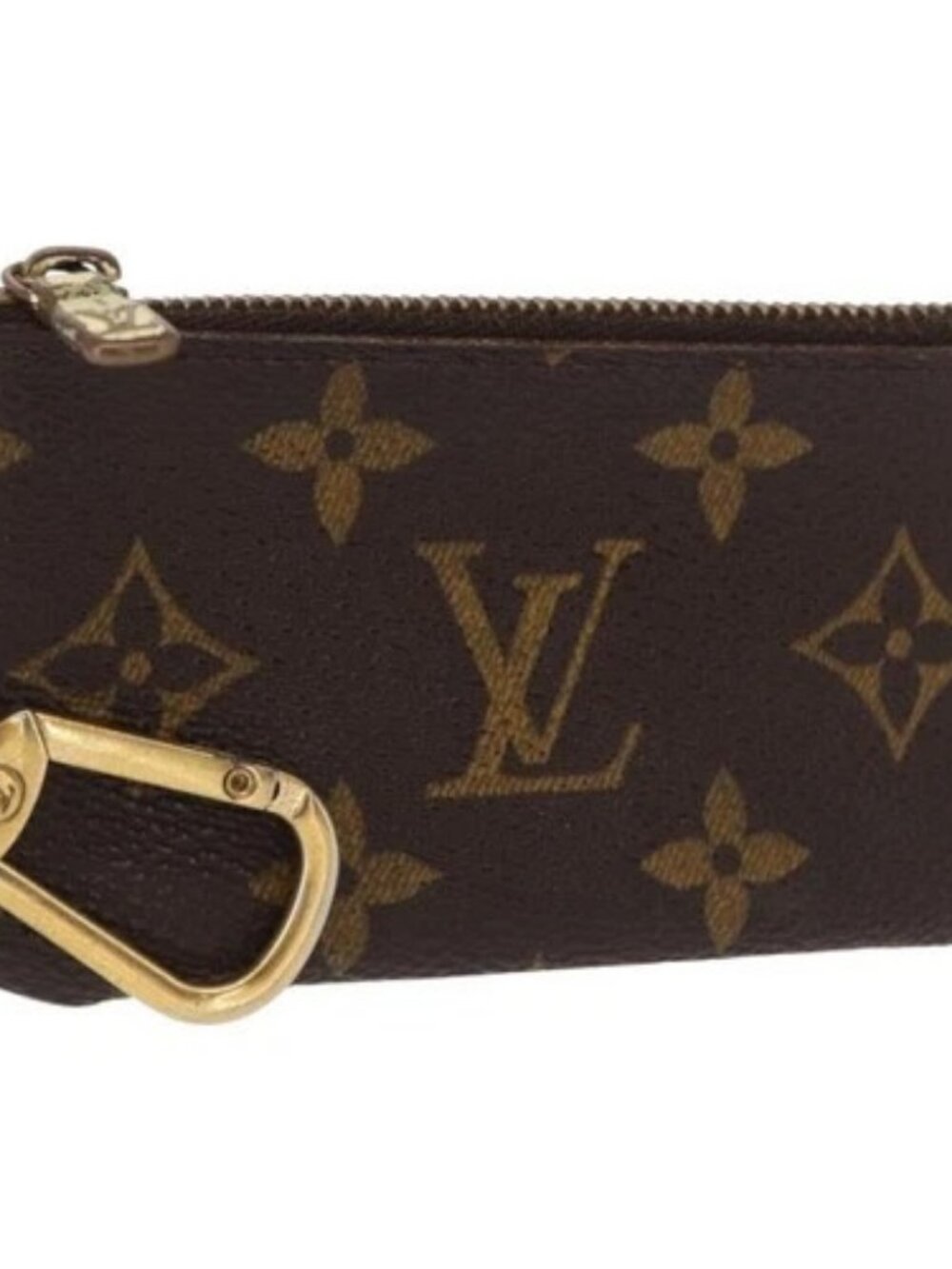 LOUIS VUITTON Monogram Pochette Cles Coin Purse M60033 LV Auth ki6402